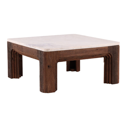 Furniture Classics Williams White Marble Top Coffee Table