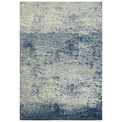 Baxy Abstract Blue Large Area Rugs For Living Room