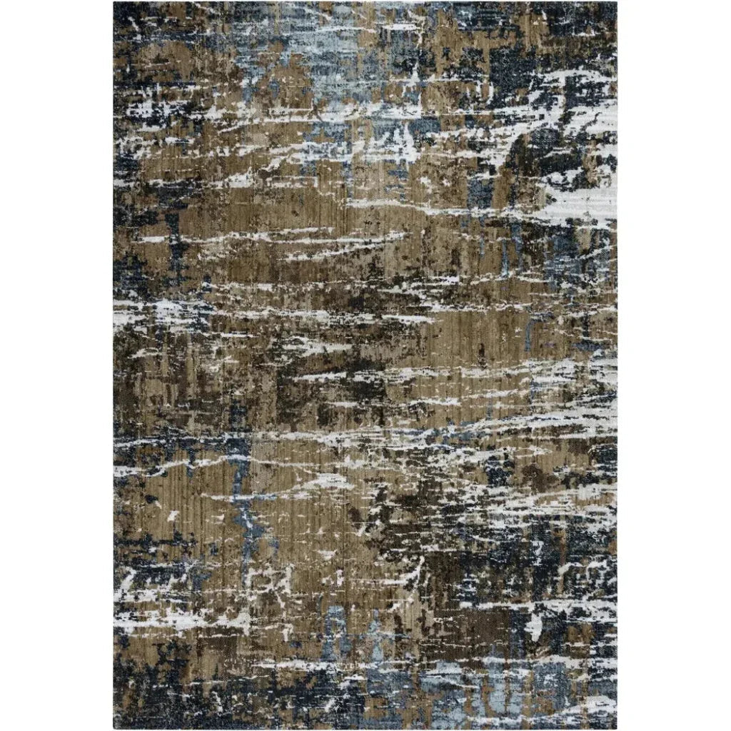Beal Abstract Brown Large Area Rugs For Living Room - LOOMLAN - LOOMLAN - Area Rugs