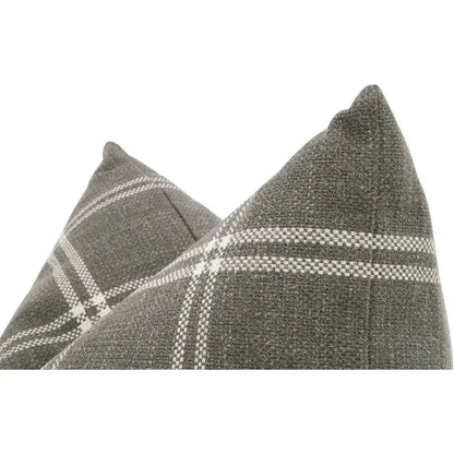 Essential Grey Checkered Performance Throw Pillow - 2PC -- view 4