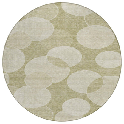 Jaelanor Tan Washable Indoor-Outdoor Rug