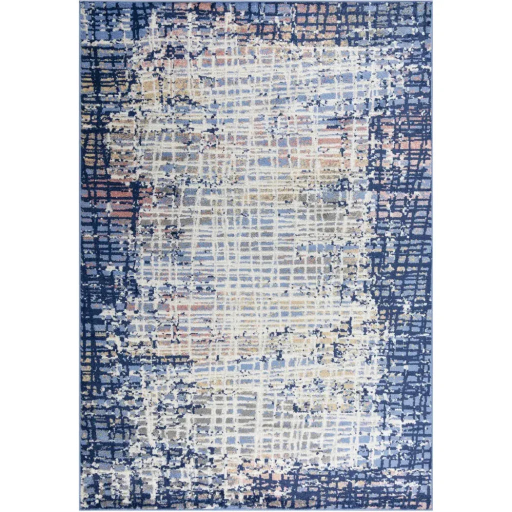 Dali Abstract Blue Kitchen Hallway Runner Rug - LOOMLAN - LOOMLAN - Area Rugs
