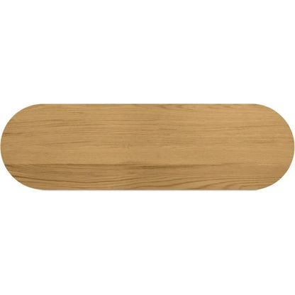 Povera Wood Oval Console Table -- view 10