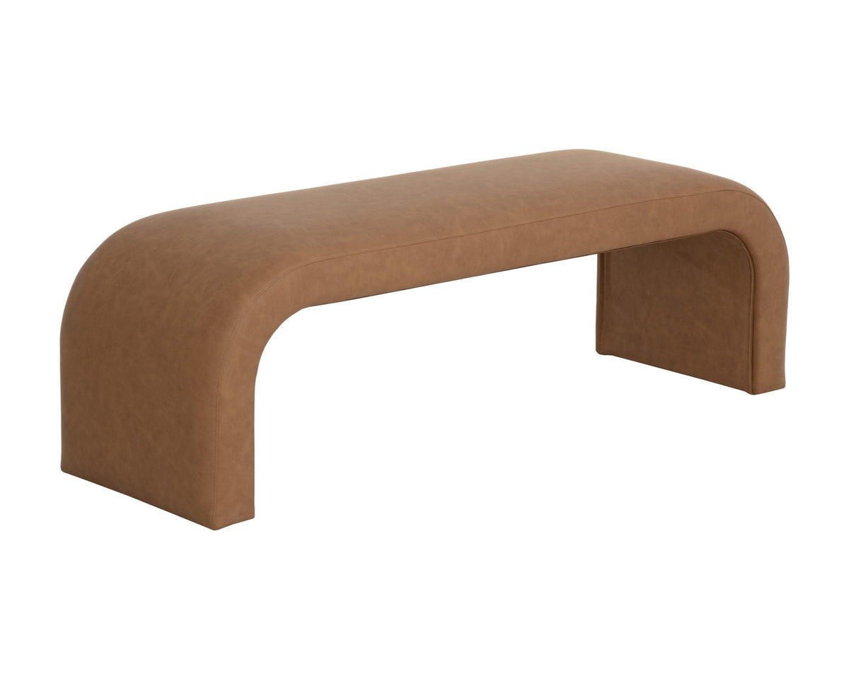 Nahara Faux Leather Bedroom Bench -- view 11