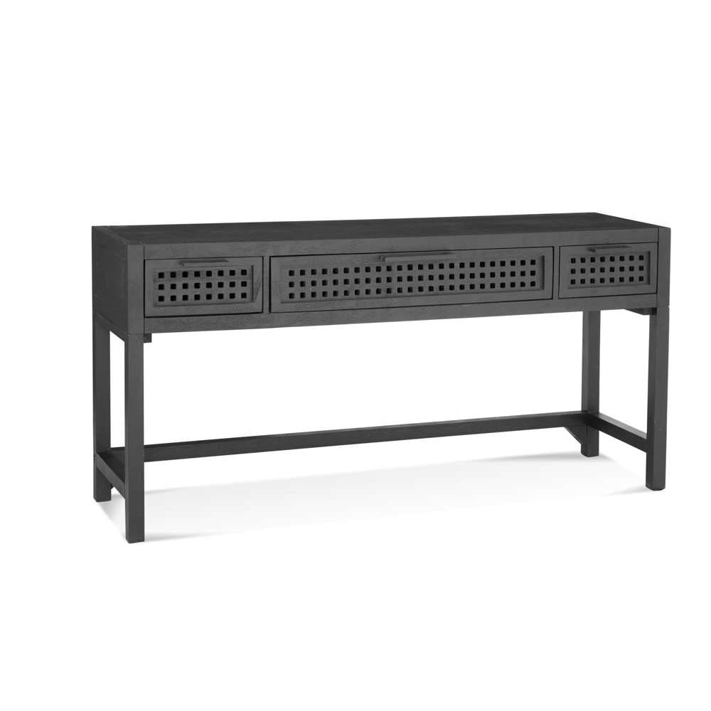Pentak Solid Mango Black Sofa Table - Heirloom Quality Solid Wood