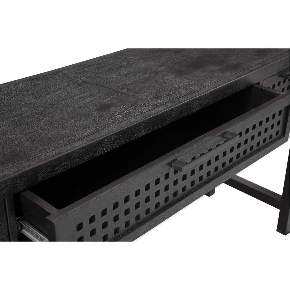 Pentak Solid Mango Black Sofa Table - Heirloom Quality Solid Wood - view 6