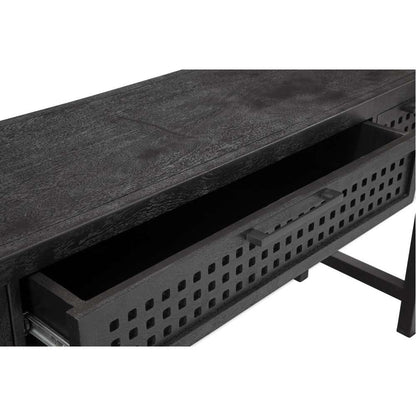 Pentak Solid Mango Black Sofa Table - Heirloom Quality Solid Wood - view 6