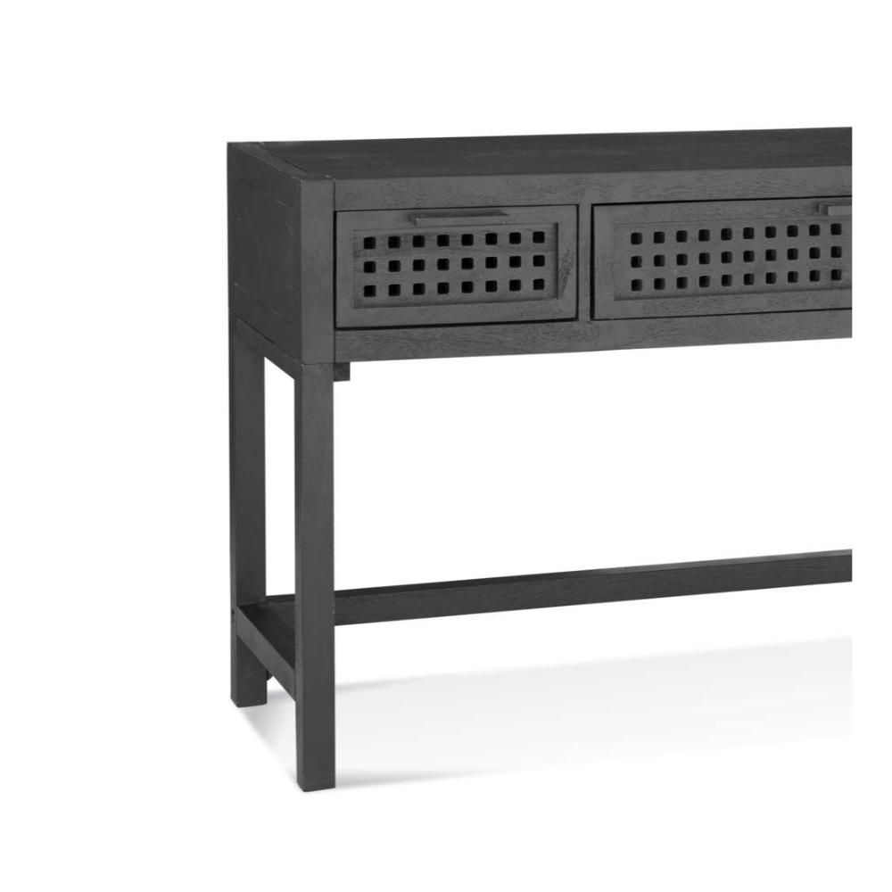 Pentak Solid Mango Black Sofa Table - Heirloom Quality Solid Wood - view 7