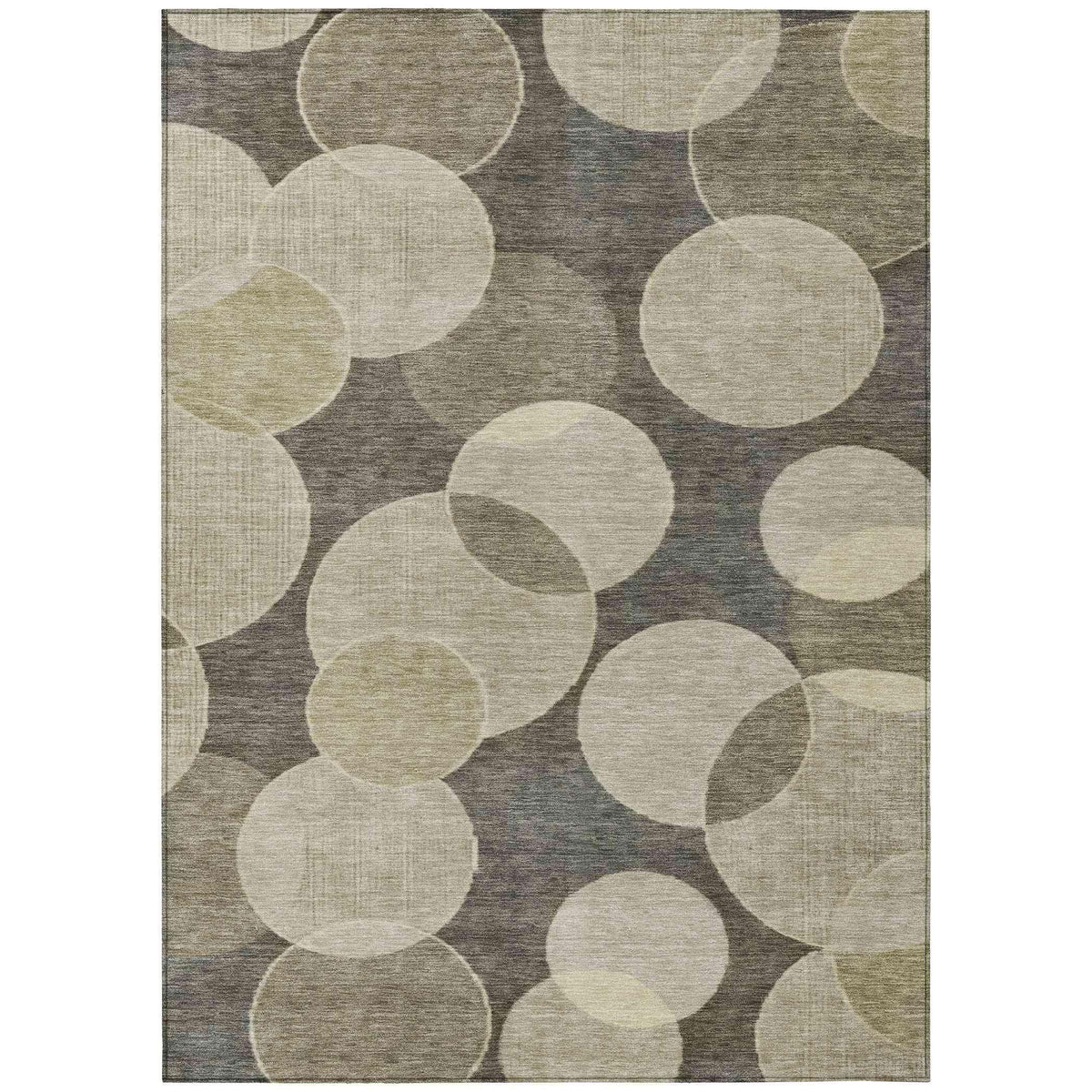 Jaelanor Brown Washable Indoor-Outdoor Rug