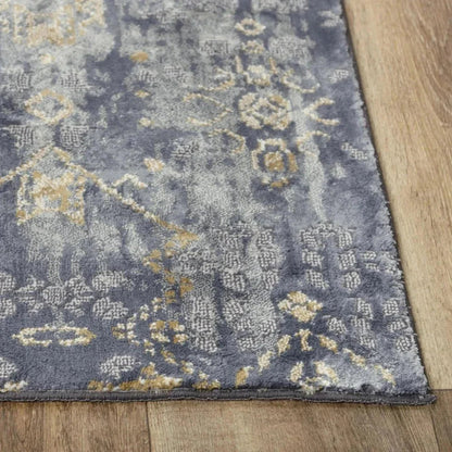 Dirk Diamond Gray Kitchen Hallway Runner Rug -- gray