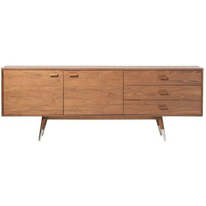 83 Inch Sideboard Large Brown Mid-Century Modern Sideboards LOOMLAN By Moe's Home