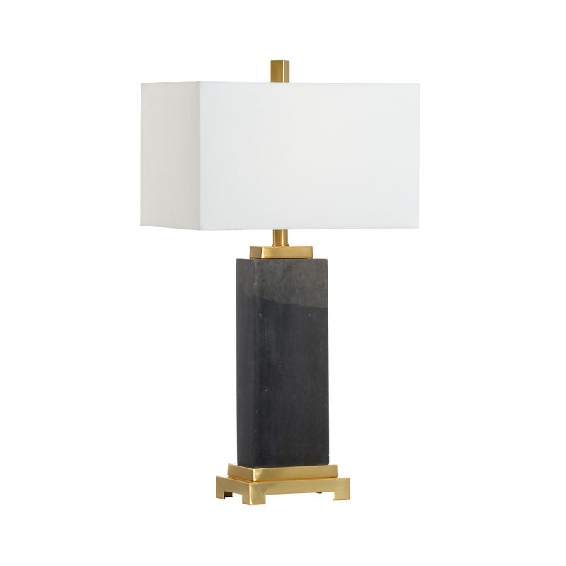 Chelsea House Kennedy Rectangular Modern Marble Table Lamp