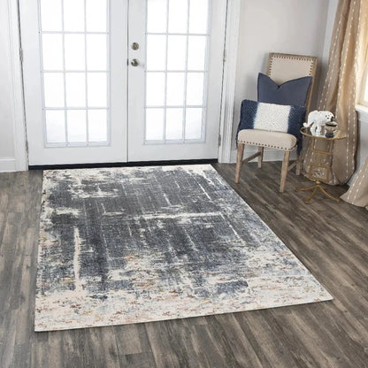 Buys Abstract Blue Large Area Rugs For Living Room -- blue