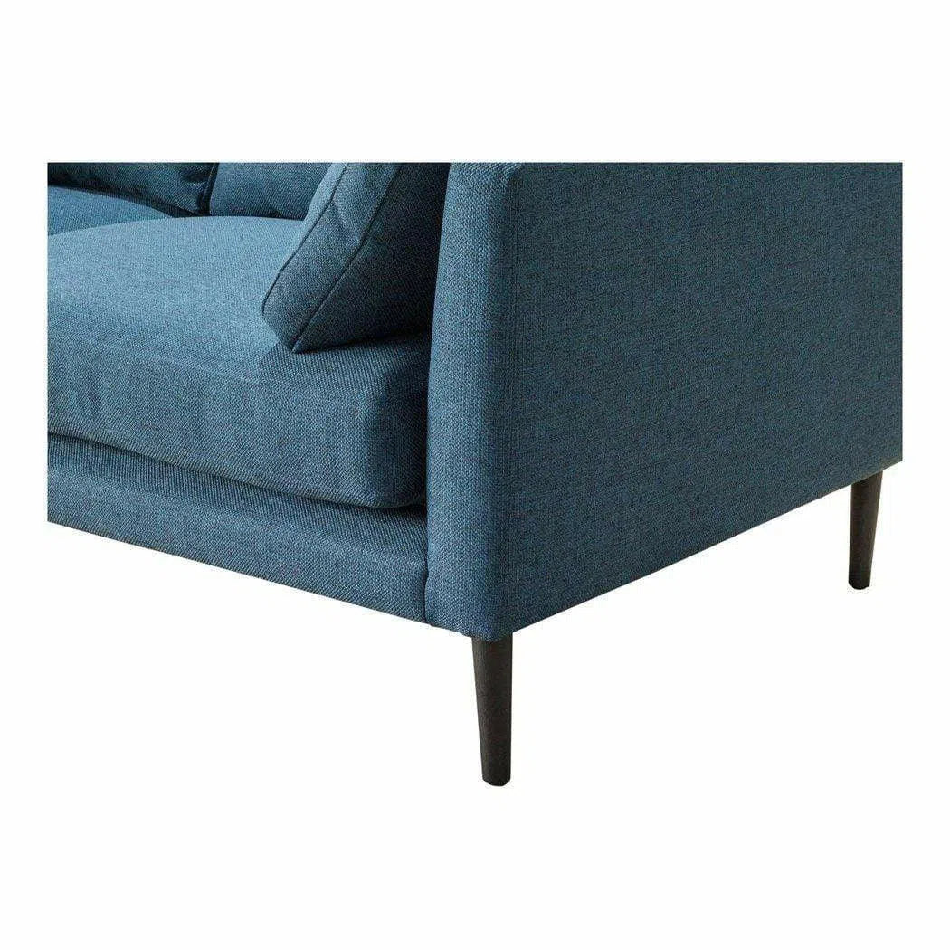 83.5 Inch Sofa Dark Blue Contemporary Sofas & Loveseats LOOMLAN By Moe's Home