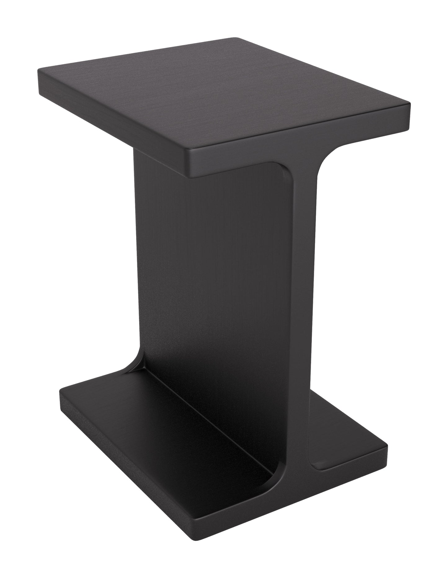 Bama Wood Black Square Side Table