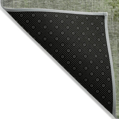 Jaelor Green Washable Indoor-Outdoor Rug