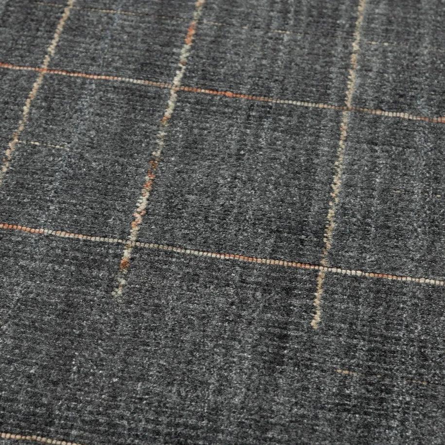 Azor Solid Charcoal Area Rugs For Living Room - LOOMLAN - LOOMLAN - Area Rugs