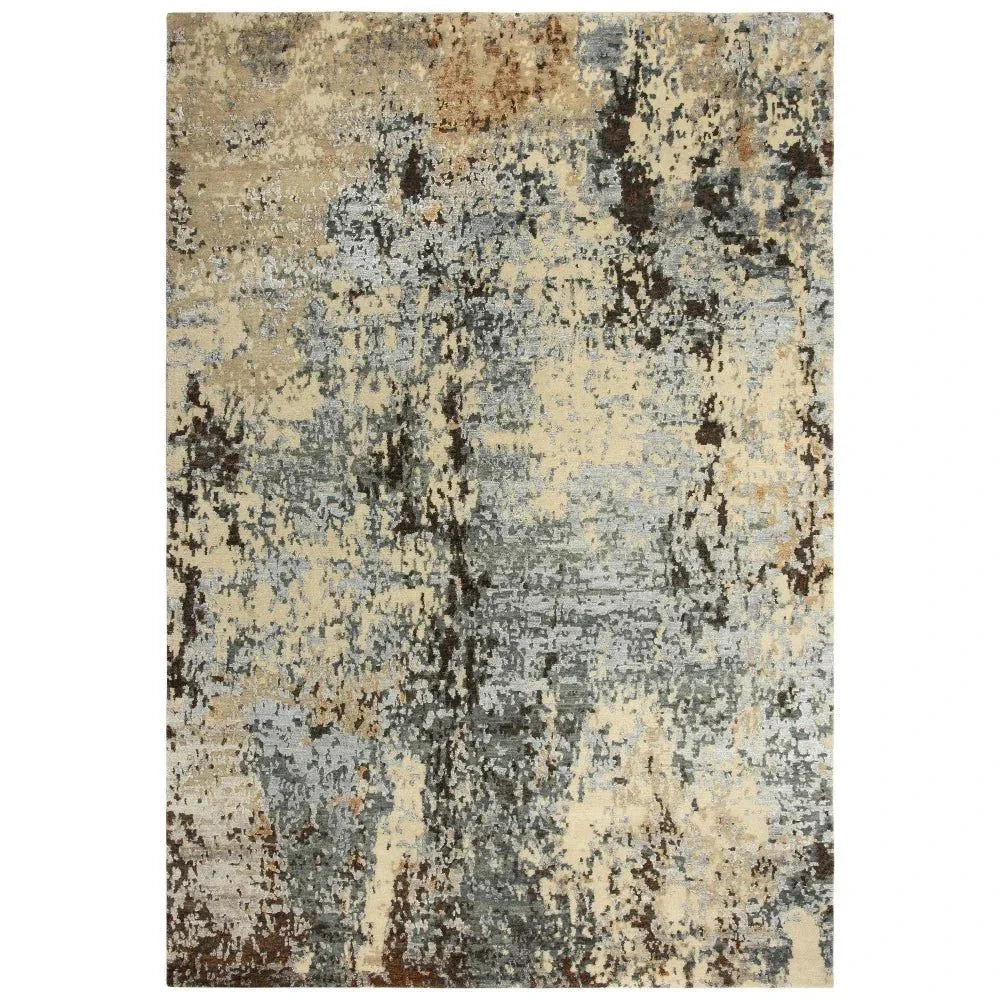 Arvi Abstract Light Gray Large Area Rugs