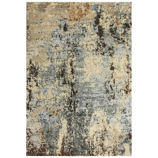 LOOMLAN Arvi Abstract Light Gray Large Area Rugs