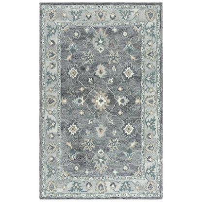 Butu Floral Medallion Gray Area Rugs For Living Room