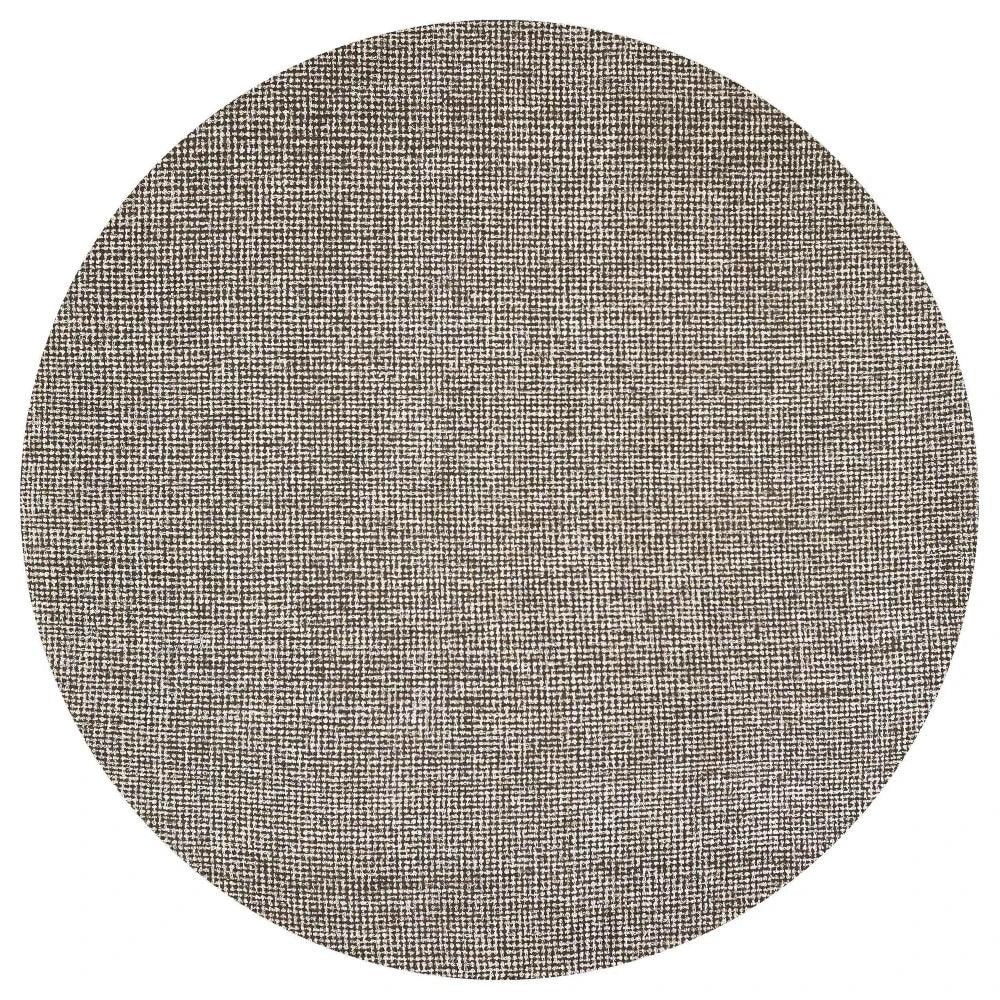 Chaw Brown Round Area Rugs For Dining Room