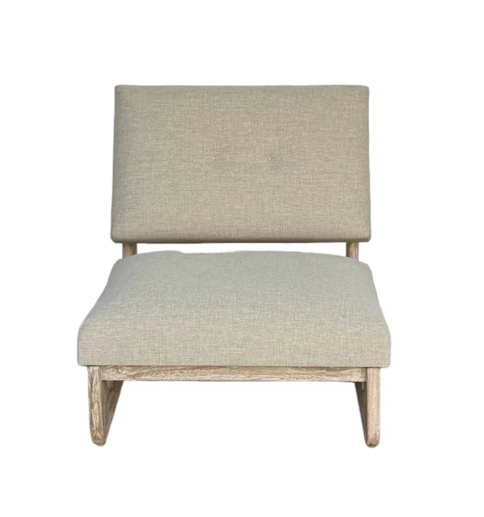 Curve Bleached Teak Lounge Chair -- view 2