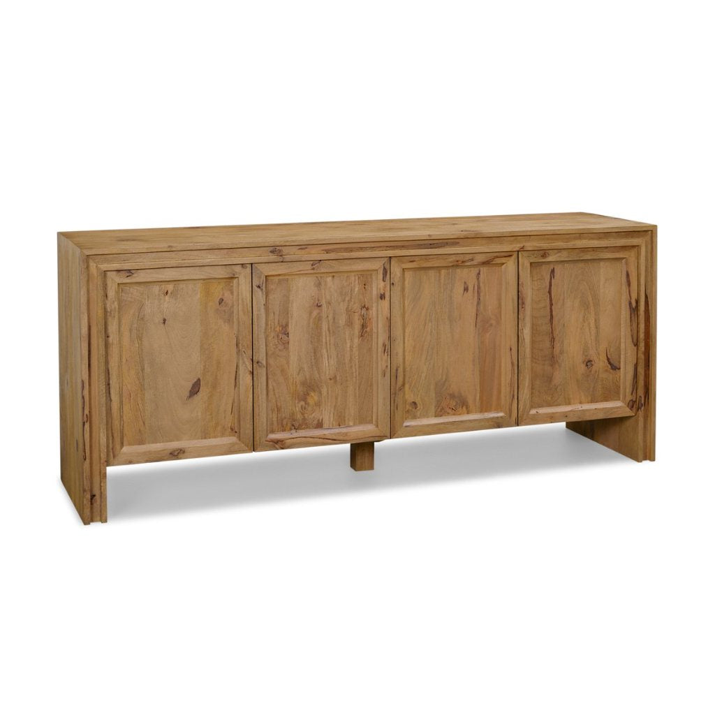 Notts 70"W Brown Solid Wood 4-Door Closed Sideboard