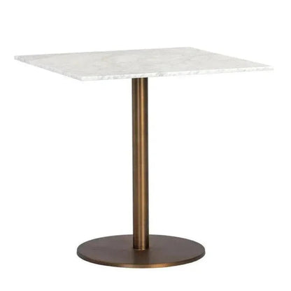 Enco Marble Top Square Bistro Table