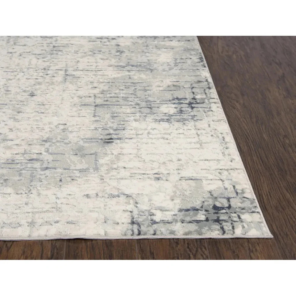 Bouc Abstract Gray Kitchen Hallway Runner Rug -- gray