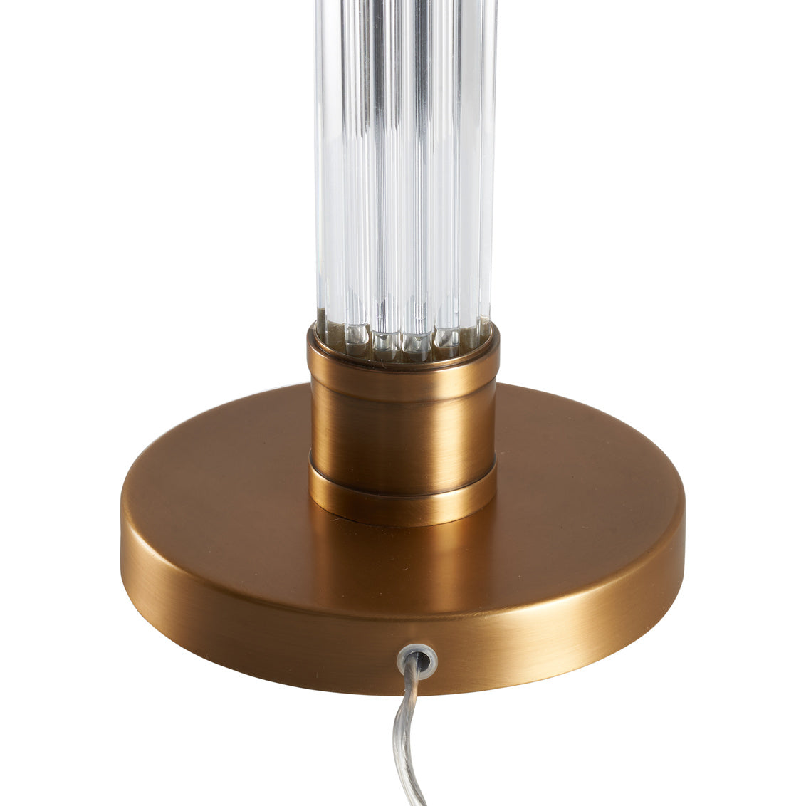 Wildwood Andrews Vertical Crystal Rods Base Table Lamp