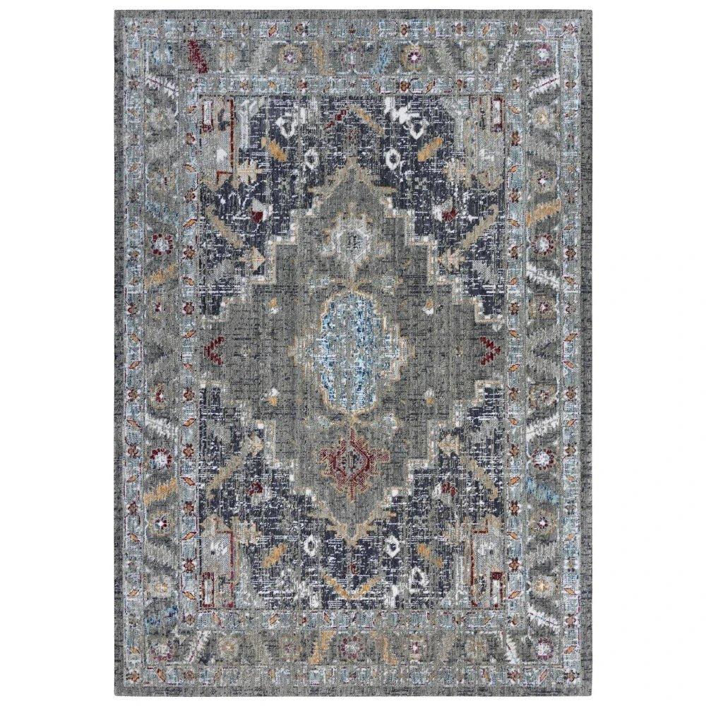Diff Medallion Gray Large Area Rugs For Living Room