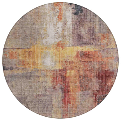 Jaelor Brown Washable Indoor-Outdoor Rug