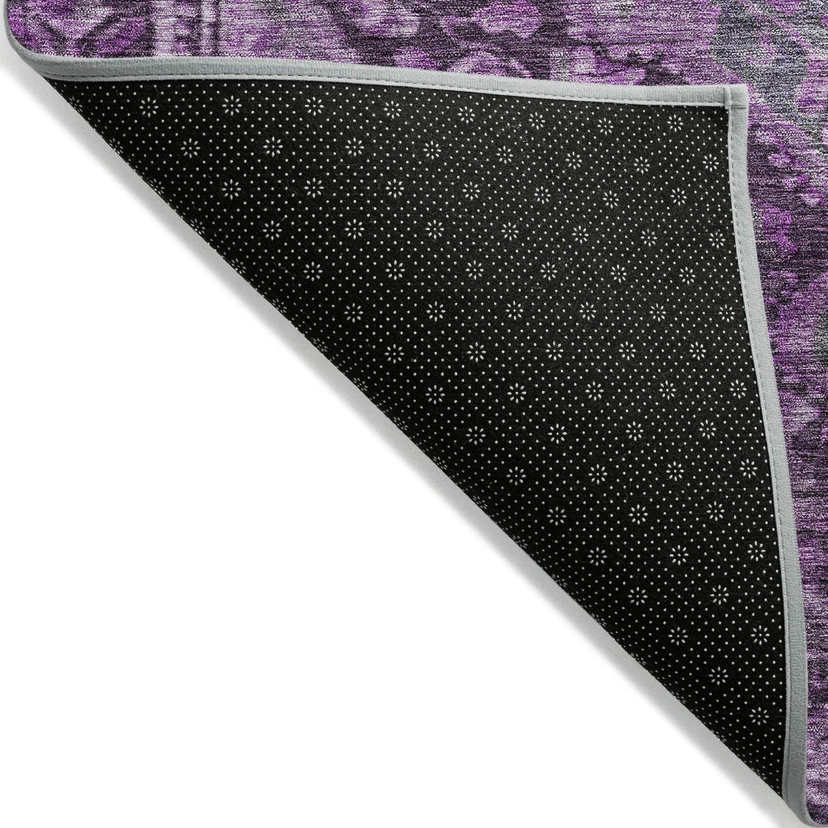 Kaelanor Purple Washable Indoor-Outdoor Rug