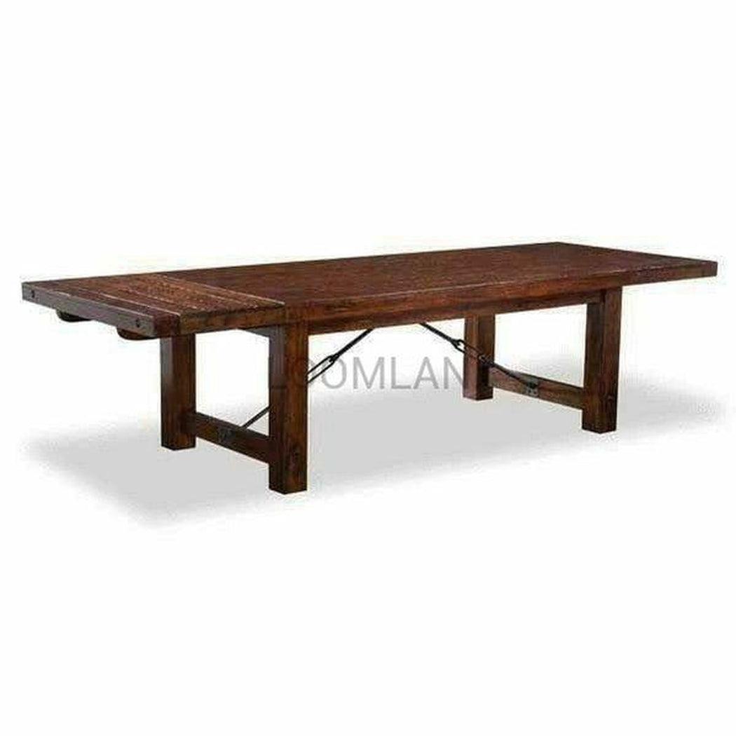 86-122" Extra Large Solid Wood Extendable Dining Table for 12 Dining Tables Sideboards and Things By Sunny D