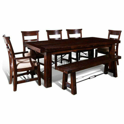 86-122" Extra Large Solid Wood Extendable Dining Table for 12 Dining Tables Sideboards and Things By Sunny D