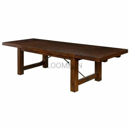 86-122" Wooden Extending Dining Table with Extension Leaves Dining Tables Sideboards and Things By Sunny D