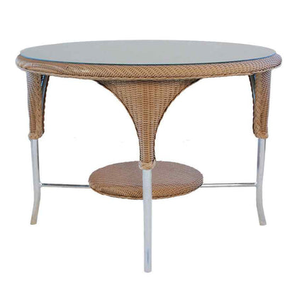 Loom Round Outdoor Dining Table-Outdoor Dining Tables-Lloyd Flanders-Sideboads And Things