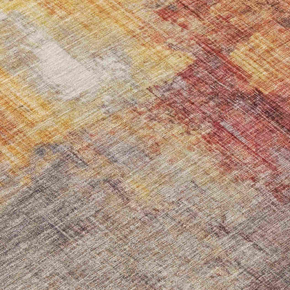 Jaelor Brown Washable Indoor-Outdoor Rug