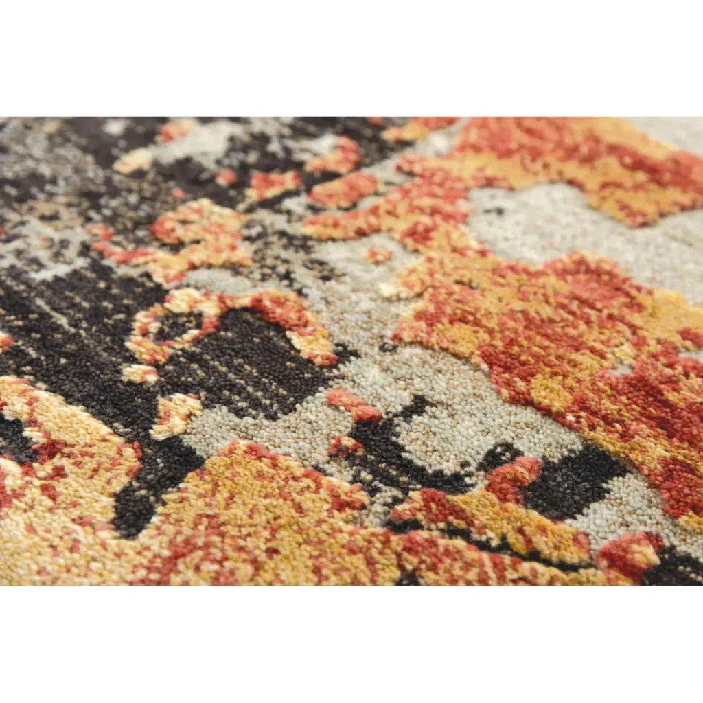 Dhum Abstract Brown Large Area Rugs For Living Room - LOOMLAN - LOOMLAN - Area Rugs