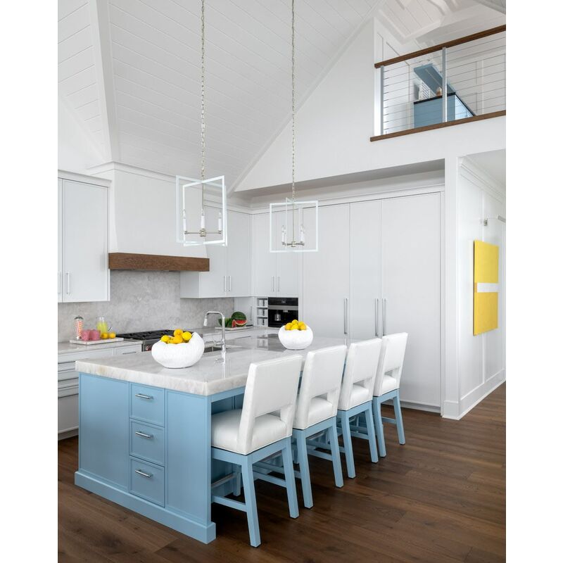 Wildwood Bayberry Hanging Clean White Finish Chandelier