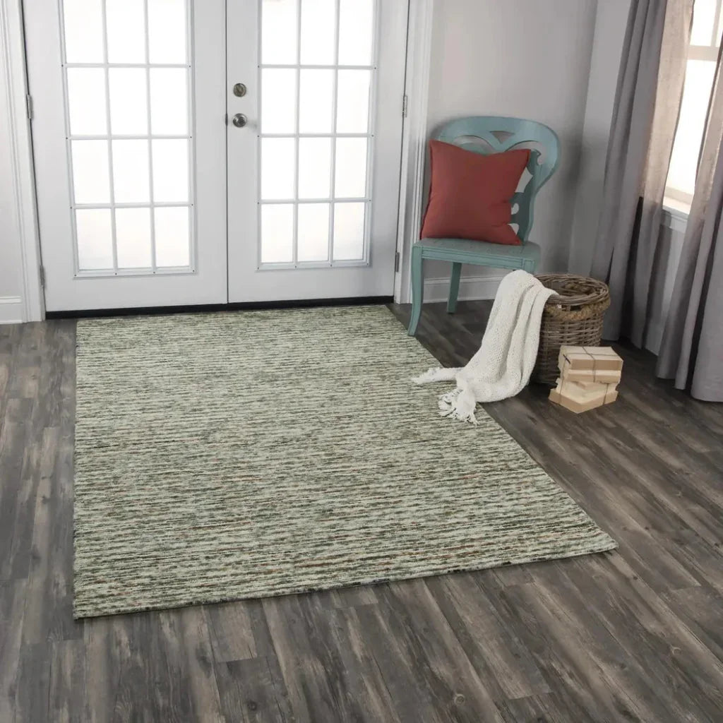 Caan Stripe Beige Area Rugs For Living Room -- beige