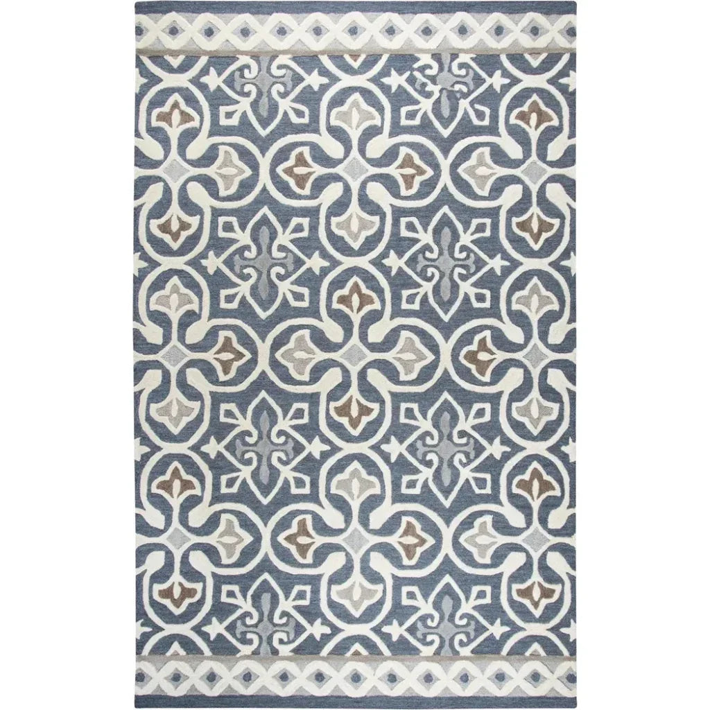 Cara Medallion Gray Large Area Rugs For Living Room