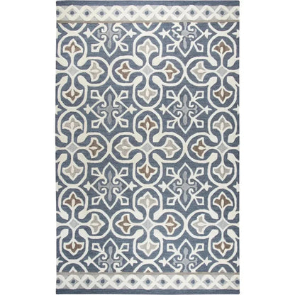 Cara Medallion Gray Large Area Rugs For Living Room