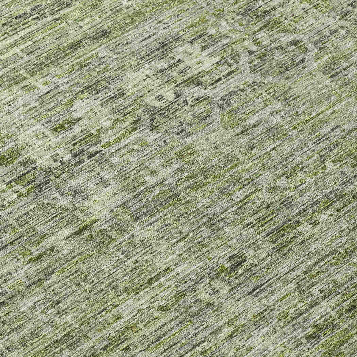 Irion Green Washable Indoor-Outdoor Rug