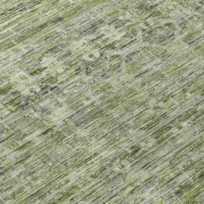 Irion Green Washable Indoor-Outdoor Rug