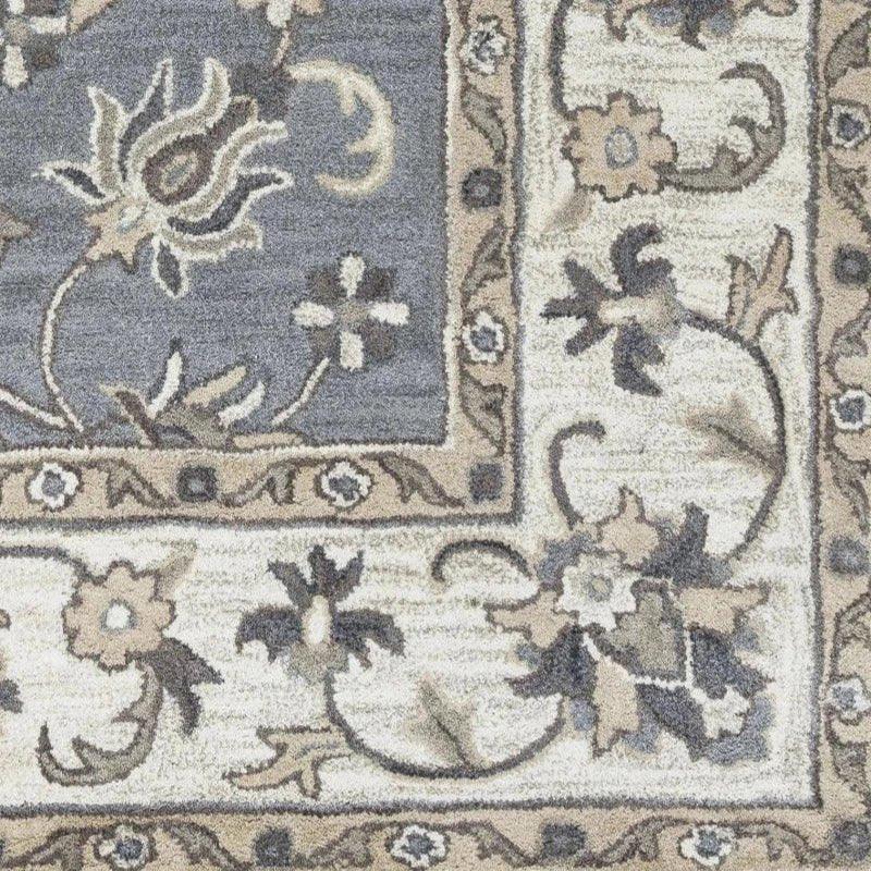 Cati Gray Round Area Rugs For Dining Room - LOOMLAN - LOOMLAN - Area Rugs