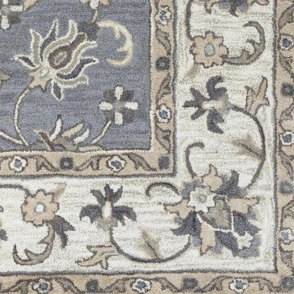 Cati Gray Round Area Rugs For Dining Room - LOOMLAN - LOOMLAN - Area Rugs