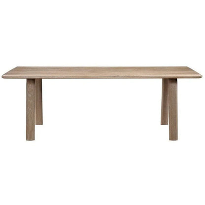 88 Inch Dining Table White Oak Natural Scandinavian Dining Tables LOOMLAN By Moe's Home