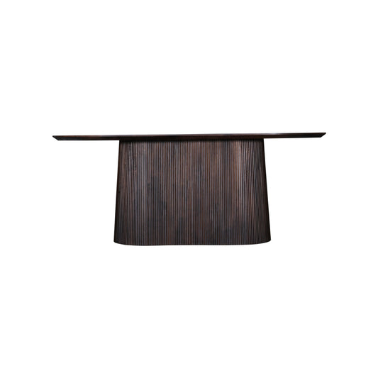 Morlando Wood Black Geometric Dining Table