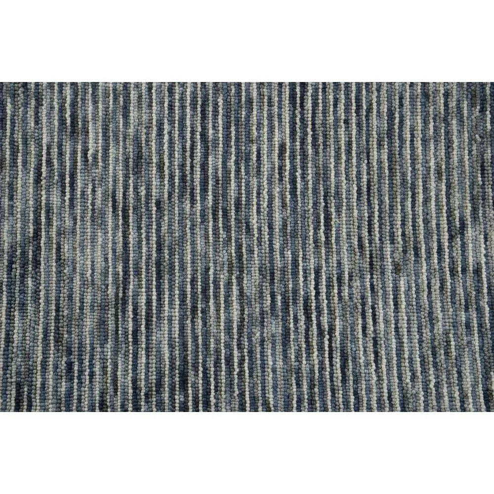 Byes Stripe Blue Area Rugs For Living Room -- blue